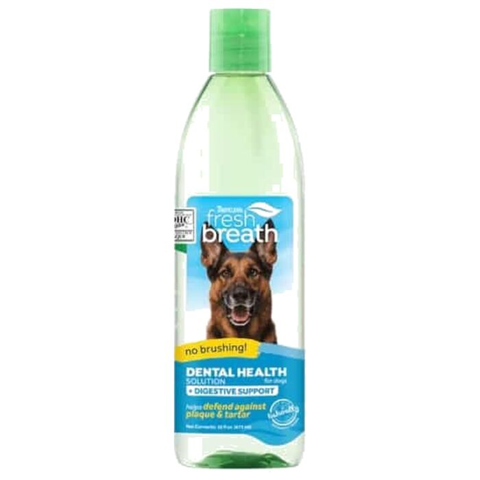 Tropiclean Fresh Breath Plus Digestive Support Water Additive for Dog 16oz