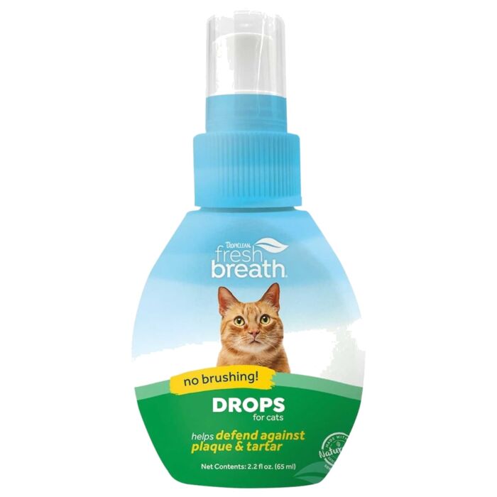 Tropiclean Fresh Breath - Plaque & Tarter Drops for Cats 65ml