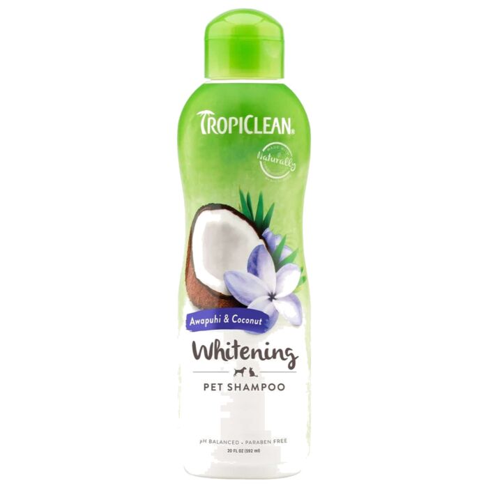 Tropiclean 貓狗洗毛液 - 夏威夷白姜花 (亮白毛髮) 355ml