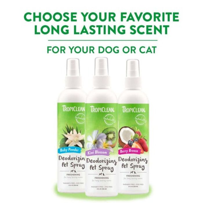 Tropiclean Deodorizing Dog Spray - Kiwi Blossom 236ml