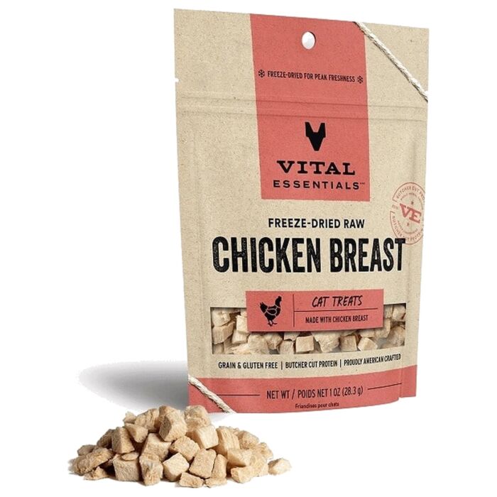 Vital Essentials 美國貓小食 - 凍乾脫水 - 雞胸粒 1oz