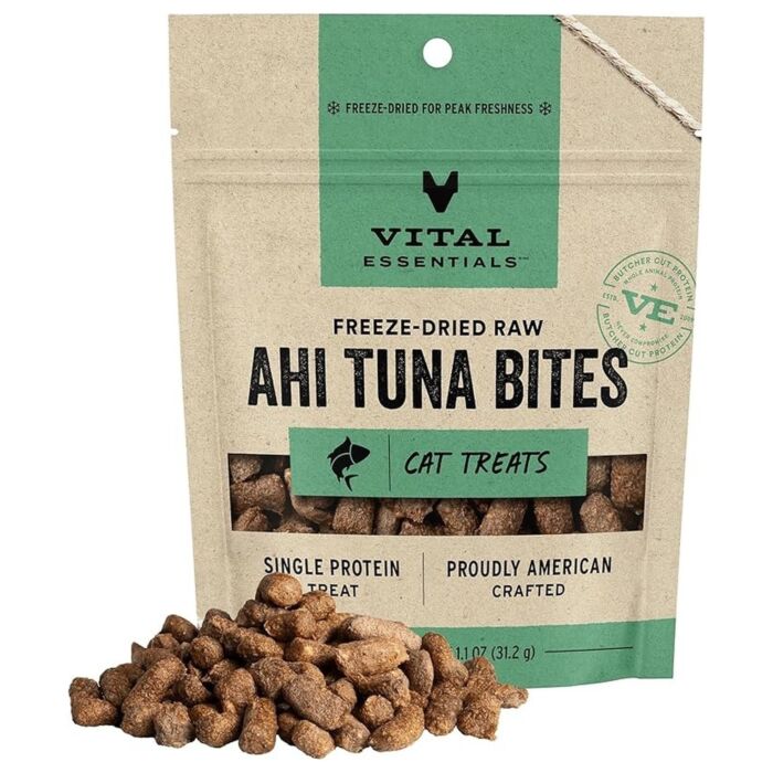 Vital Essentials 美國貓小食 - 凍乾脫水 - 吞拿魚粒 1.1oz