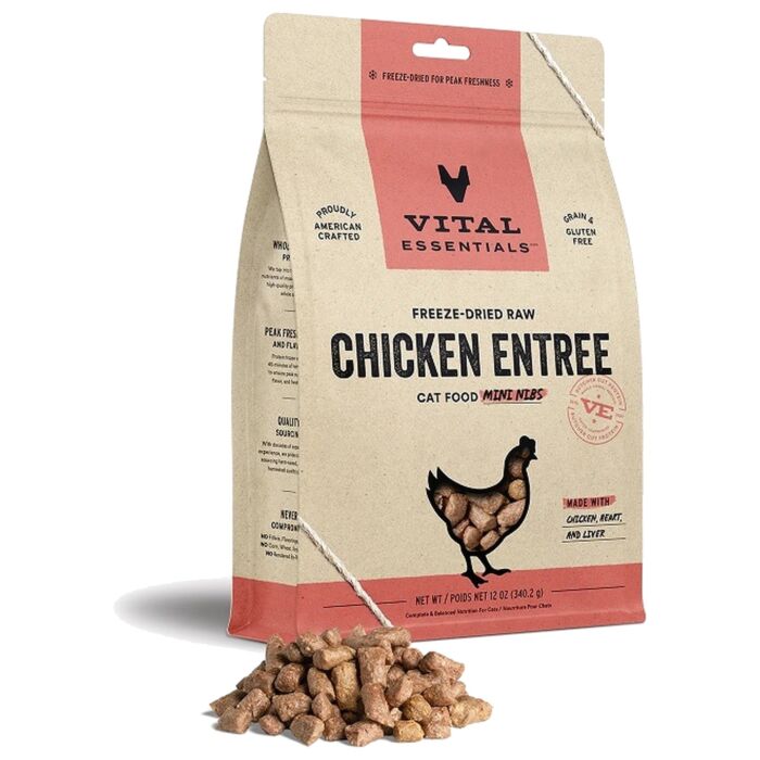 Vital Essentials 美國貓糧 - 凍乾脫水(迷你粒) - 雞肉