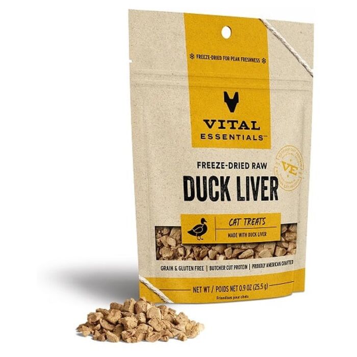 Vital Essentials 美國貓小食 - 凍乾脫水 - 鴨肝粒 0.9oz