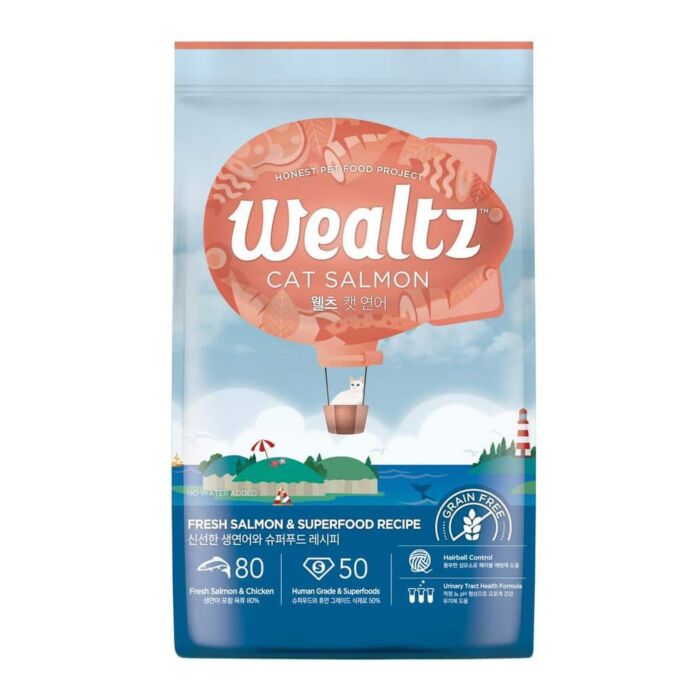 Wealtz Cat Dry Food - Fresh Salmon & Chicken & Superfood