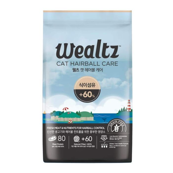 Wealtz 貓乾糧 - 毛球控制配方 - 無穀物鮮雞肉 & 鴨肉 & 超級食譜