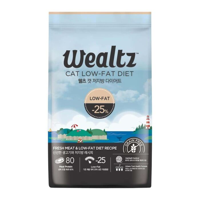 Wealtz 貓乾糧 - 低脂高纖配方 - 鮮雞肉三文魚鴨肉 & 超級食譜