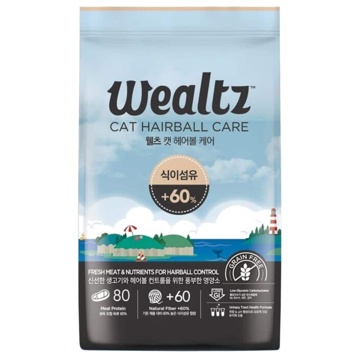 Wealtz 貓乾糧 - 毛球控制配方 - 無穀物鮮雞肉 & 鴨肉 & 超級食譜