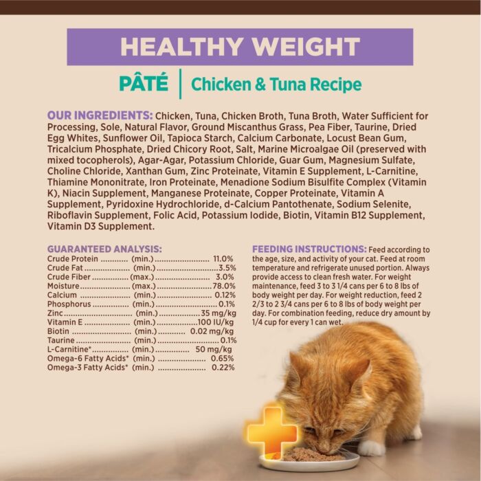 Wellness Cat Can - CORE+ Healthy Weight - Chicken & Tuna Pate 2.8oz