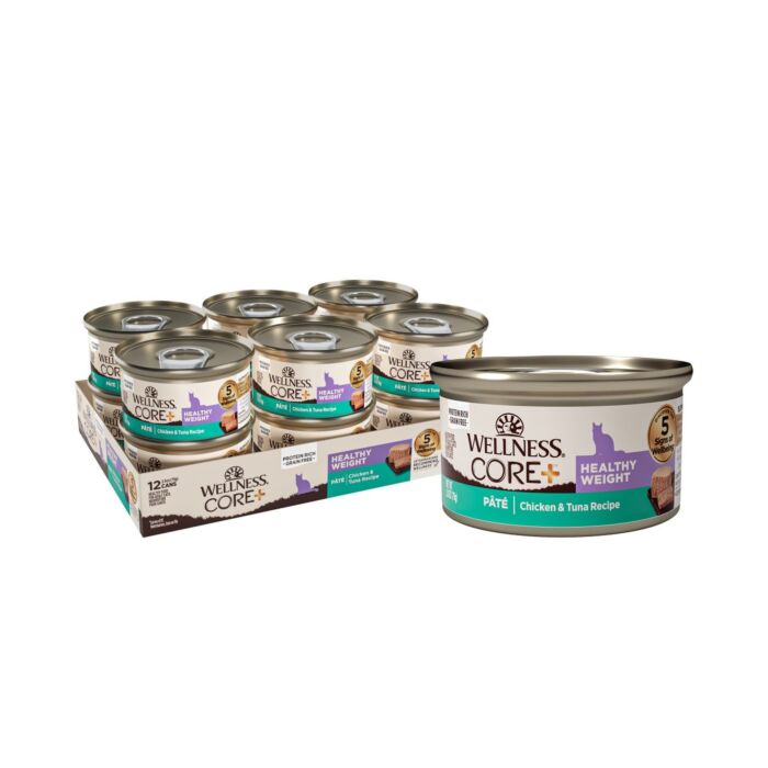 Wellness Cat Can - CORE+ Healthy Weight - Chicken & Tuna Pate 2.8oz