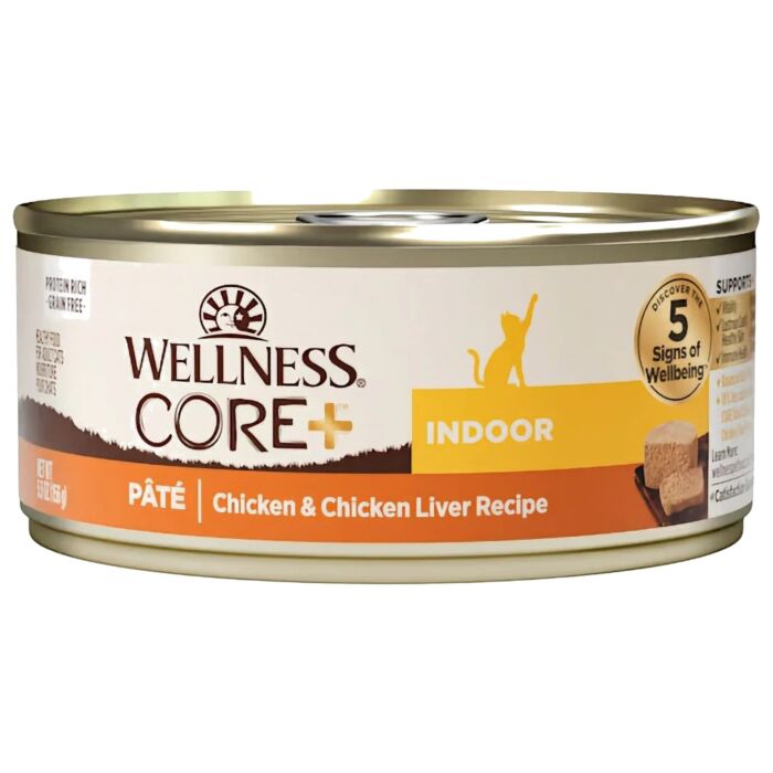 Wellness Cat Can - CORE Pate - Indoor Chicken & Chicken Liver 5.5oz