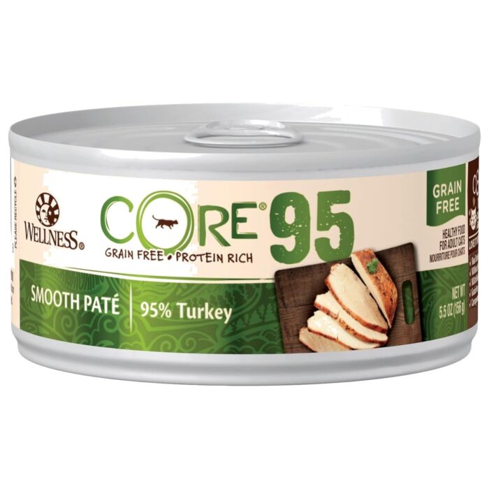 Wellness Cat Can - CORE 95 Grain Free - 95% Turkey Pate 5.5oz