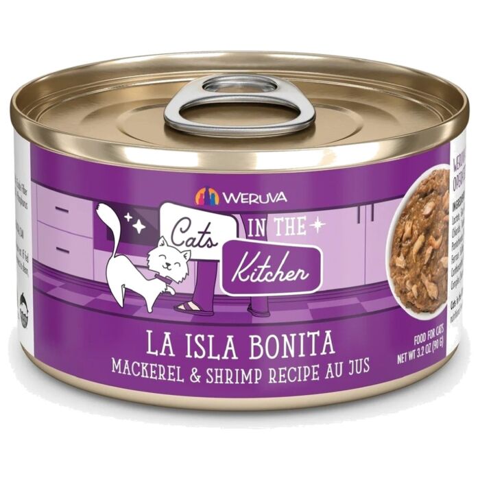 WERUVA 美女廚房系列無穀貓糧罐頭 - 鯖魚、蝦、美味肉汁