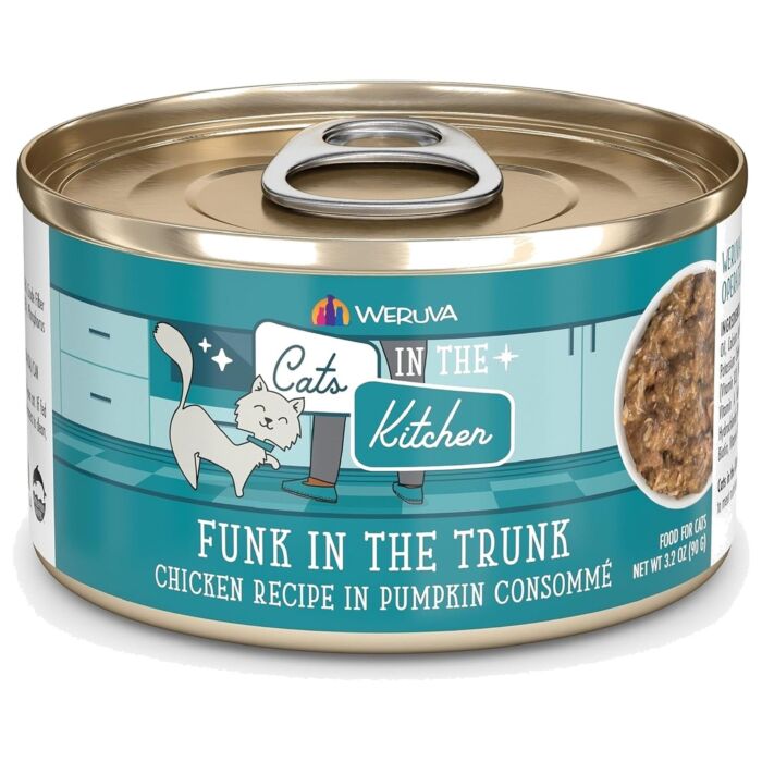 Weruva Cat Can - Cats in the Kitchen - Funk in The Trunk - Chicken in Pumpkin Consomme