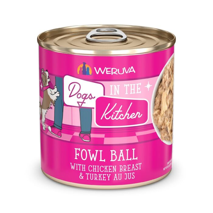 Weruva Cat Can - Cats in the Kitchen - Fowl Ball - Chicken & Turkey 3.2oz | 90g - EXP 30-11-2026