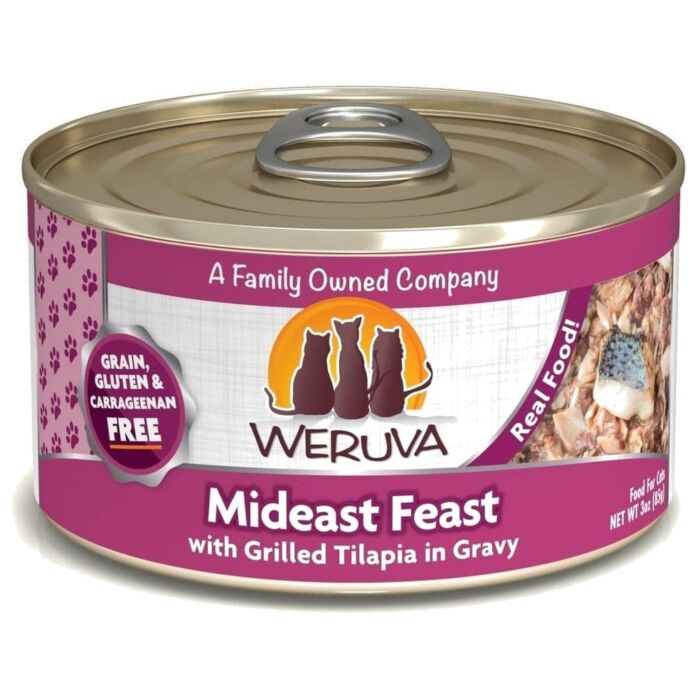Weruva Cat Can - Mideast Feast - Grilled Tilapia in Gravy