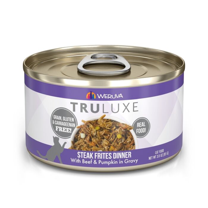 WERUVA TRULUXE Cat Can - Steak Frites - Beef & Pumpkin in Gravy