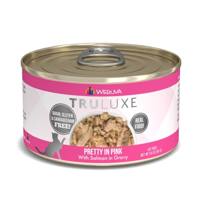 WERUVA TRULUXE Cat Can - Pretty in Pink - Salmon in Gravy 85g | 3oz