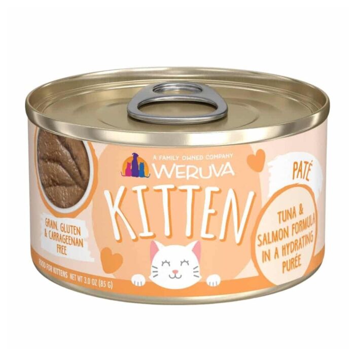 WERUVA Kitten Can - Tuna & Salmon in Hydrating Puree 3oz