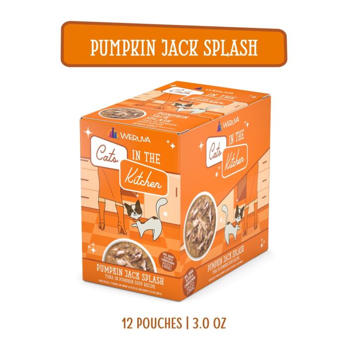 Weruva Cat Pouch - Cats in the Kitchen - Pumpkin Jack Splash - Tuna in Pumpkin Soup 3oz | 85g