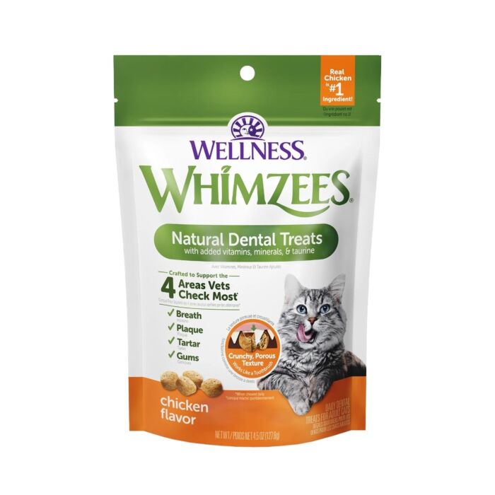 Whimzees Cat Dental Treat - Chicken 2oz - EXP 07-10-2026