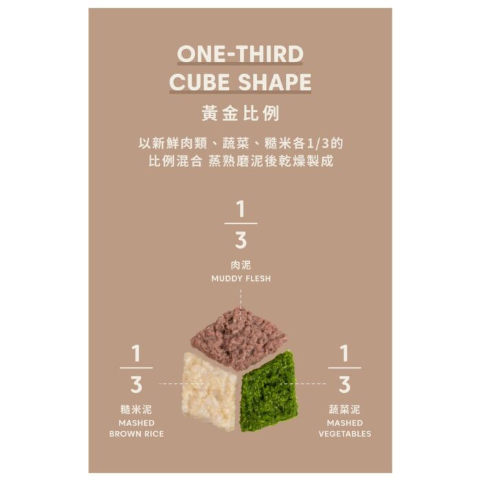 Doggy Willie小犬威利 貓犬用小食 - CUBE高纖系列 - 菠菜羊肉 70g