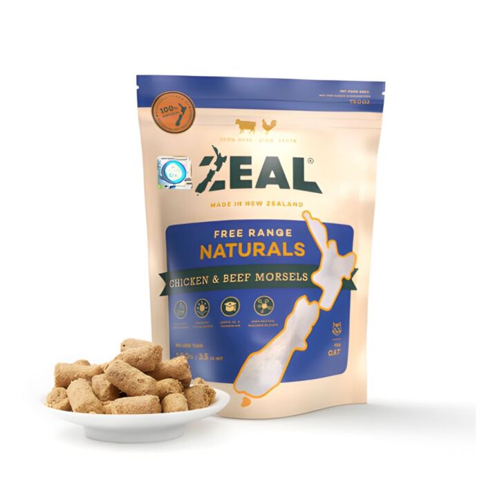 Zeal天然貓小食 - 凍乾脫水系列 - 雞牛肉 100g