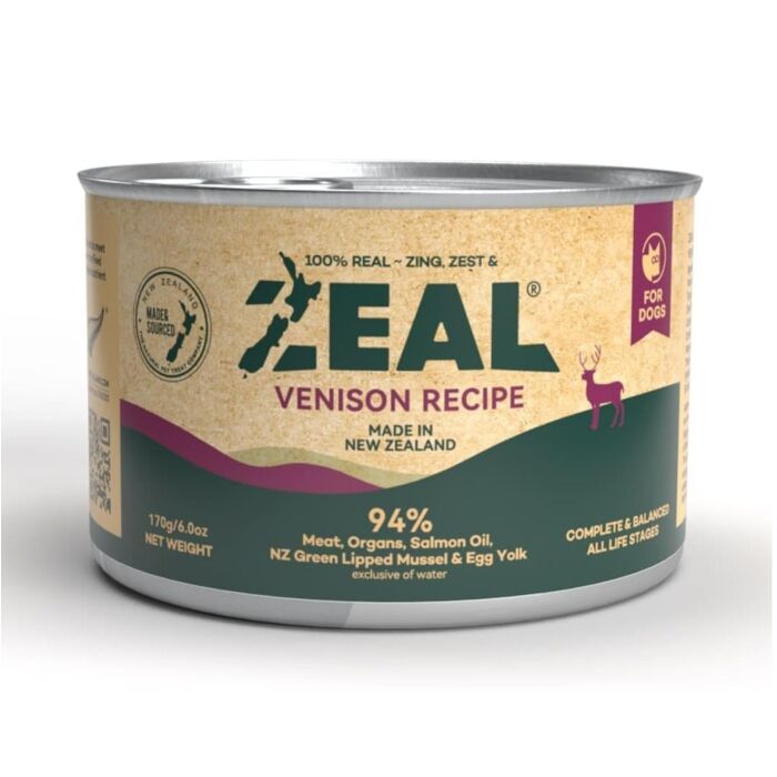 Zeal Dog Can Food - Grain Free Venison 170g