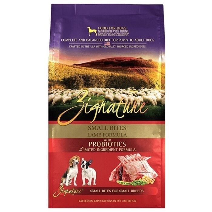 Zignature Dog Food - Grain Free - Small Bites - Lamb