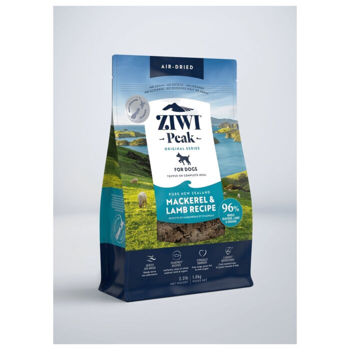 Ziwipeak Dog Food - Air Dried - Grain Free Mackerel & Lamb Recipe