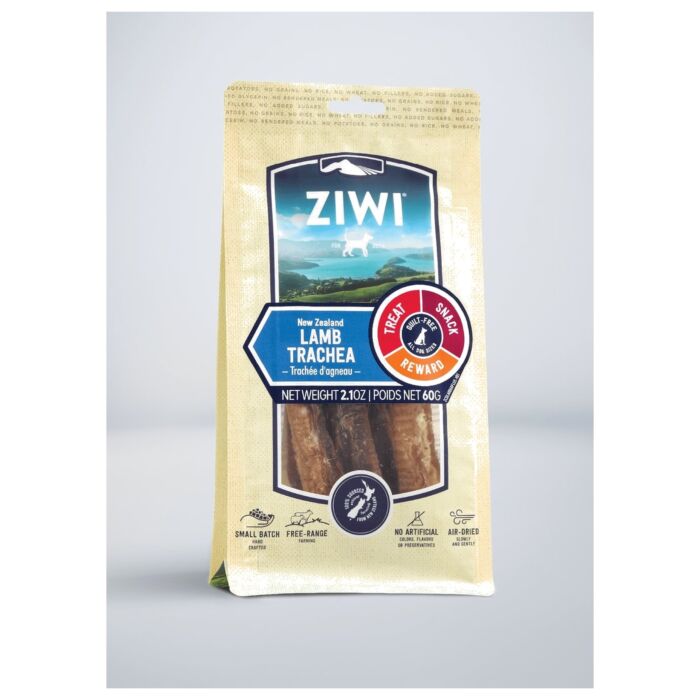 Ziwipeak Dog Treat - Oral Healthcare Chews - Air Dried Lamb Trachea 2.1oz | 60g