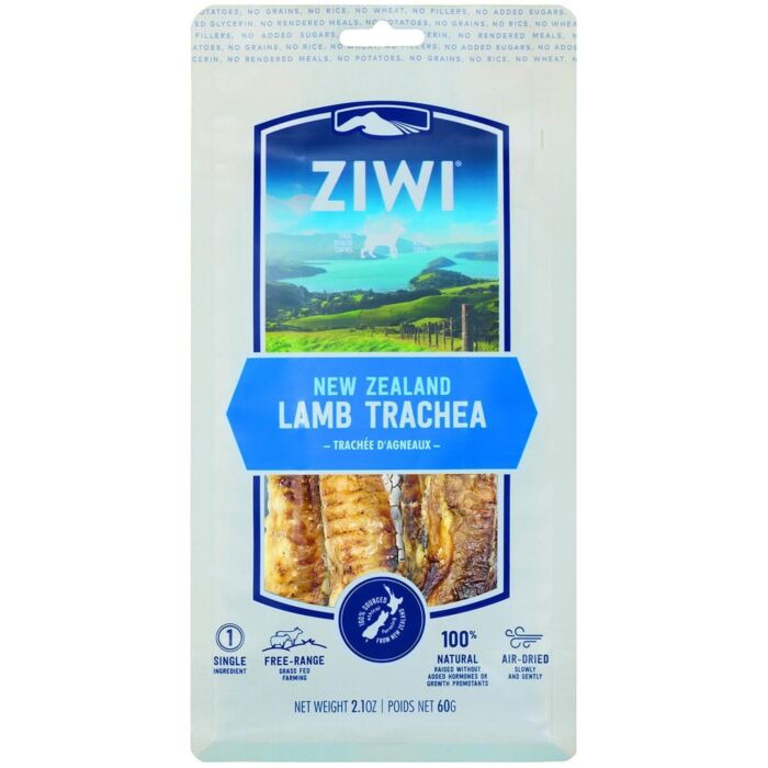 Ziwipeak Dog Treat - Oral Healthcare Chews - Air Dried Lamb Trachea 2.1oz | 60g