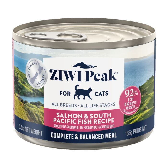 Ziwipeak新西蘭巔峰貓罐頭 - 無穀物三文魚及南太平洋魚配方