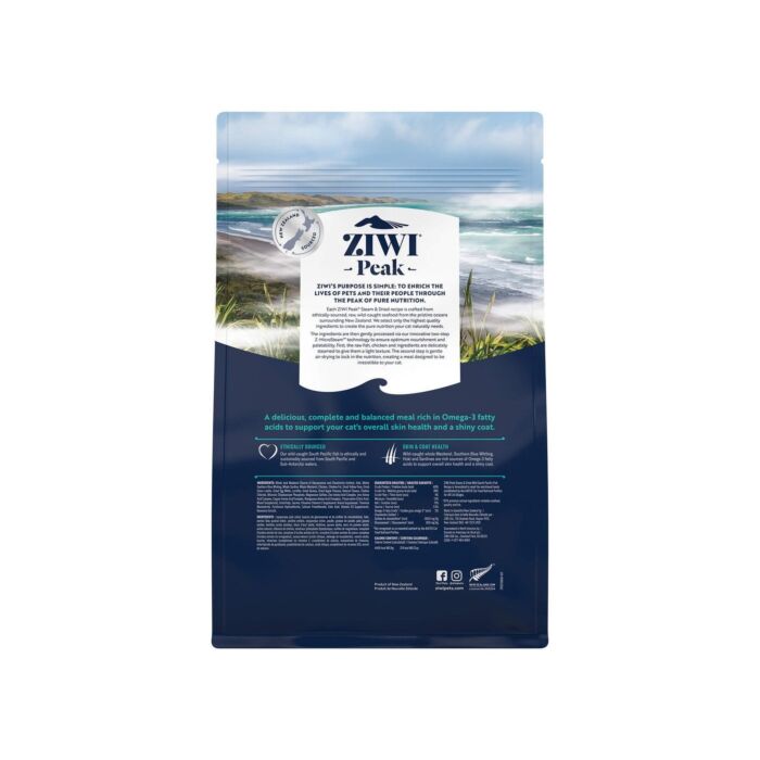Ziwipeak新西蘭巔峰貓糧 - 柔蒸溫乾系列 - 無穀物放養雞配原條鯖魚