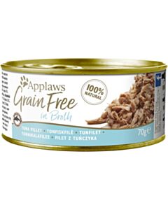 Applaws Cat Canned Food - Grain Free - Tuna Fillet in Broth 70g