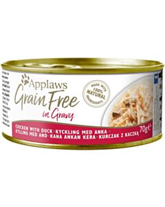 Applaws Cat Canned Food - Grain Free - Chicken with Duck in Gravy 70g