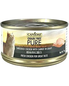 Canidae Wet Cat Food - Pure Shredded Chicken With Carrot in gravy 70g