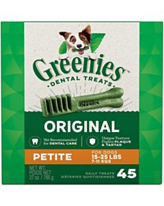 Greenies Dog Dental Treat - Petite (15-25lbs) 27oz