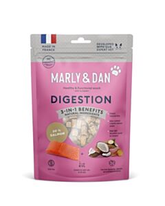 Marly & Dan Cat Functional Treat - Oven-baked Salmon Chews - Digestion Formula 40g