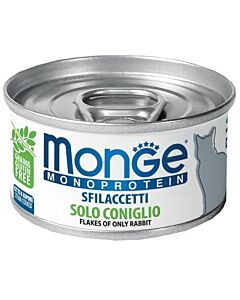 MONGE Cat Canned Food - MonoProtein - Rabbit Flakes