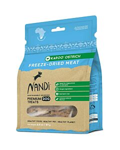 NANDI Dog Treat - Premium Freeze Dried Karoo Ostrich 57g