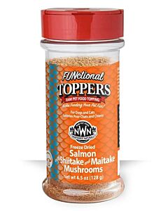 Northwest Naturals Freeze Dried Toppers for Dogs & Cats - Salmon with Shiitake & Mushrooms 128g