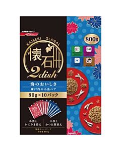 PETLINE Kaiseki Cat Food - 2 Dish Dried Anchovy 800g