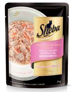 SHEBA Cat Pouch - Tuna & Crab Stick 70g