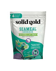 Solid Gold Cat Treat - SeaMeal Squeeze Tuna Mousse 14g x4 - EXP 29/07/2024