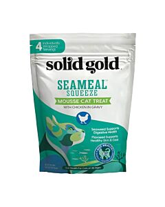Solid Gold Cat Treat - SeaMeal Squeeze Chicken Mousse 14g x4 - EXP 21/07/2024