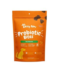 Zesty Paws Dog Treat - Probiotic Bites Gut Health - Pumpkin Flavor