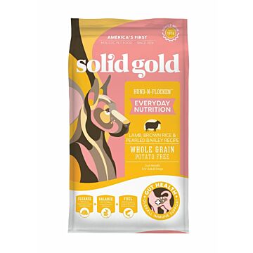 Solid Gold Dog Food - Hund-N-Flocken - Lamb Brown Rice & Pearled Barley 4lb * - EXP 13/07/2024