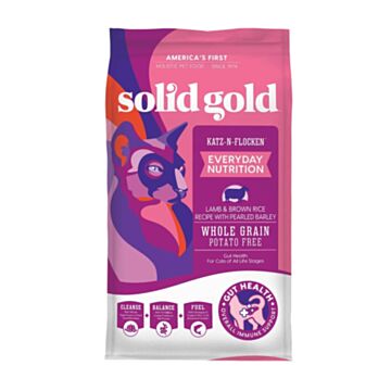 Solid Gold Cat Food - Katz-N-Flocken - Lamb & Brown Rice 12lb