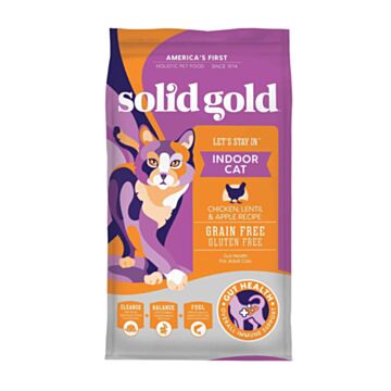 Solid Gold Cat Food - Lets Stay In - Grain Free - Chicken Lentil & Apple 3lb